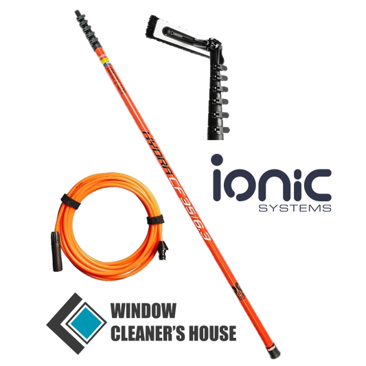 Hydra Carbon Fibre VERTIGO Completo - com mangueira interna, quebrador de ângulo e escova profissional Vertigo - Ionic Systems
