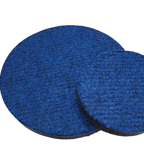BOINA DE CARPETE PARA POLIMENTO DE VIDROS 3" - AZUL - RESOLVIDRO