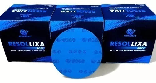 LIXA RESOLLIXA PARA POLIMENTO SOFT 6" #360 - RESOLVIDRO