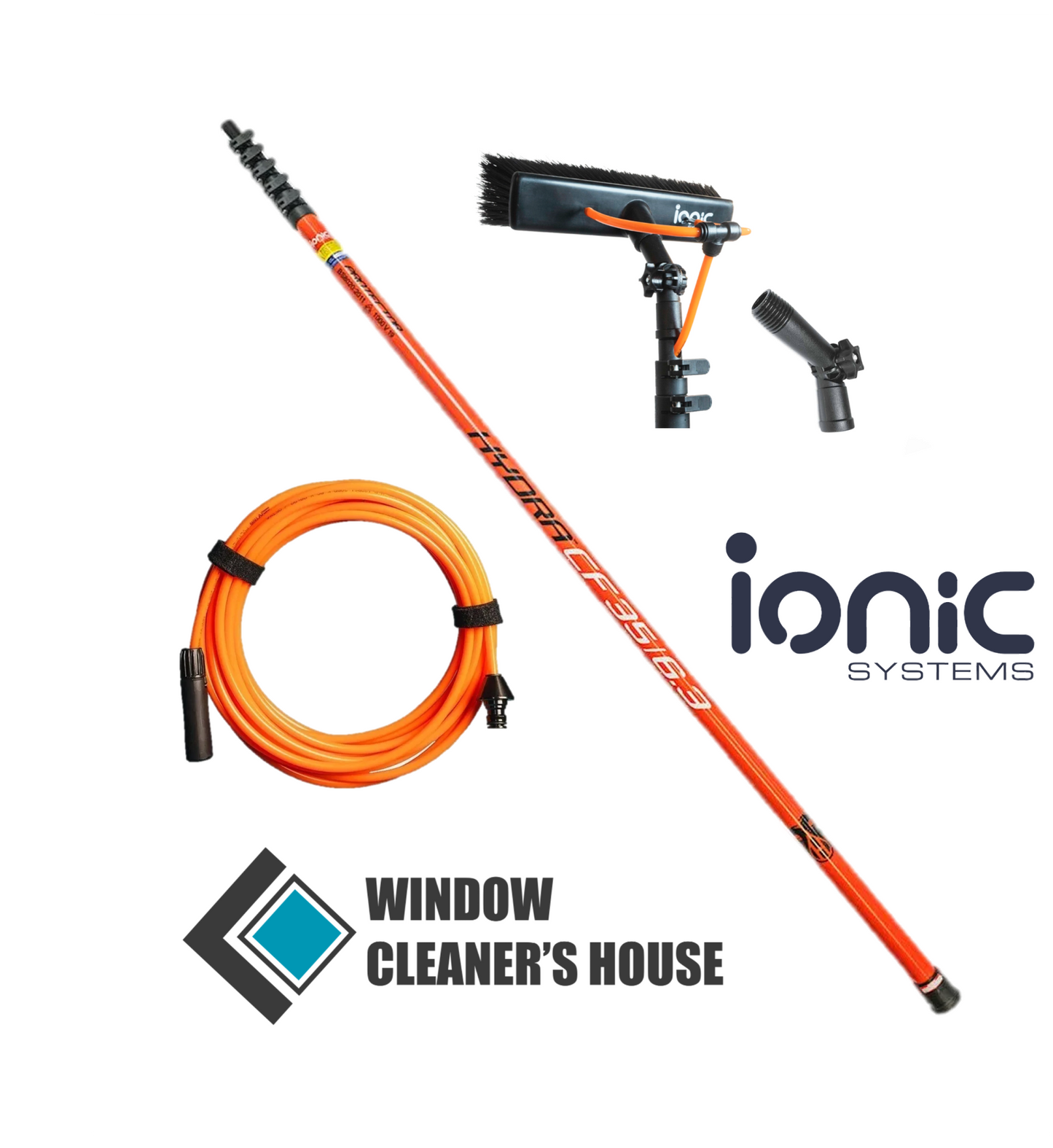 Hydra Carbon Fibre GRAFTNER Completo - com mangueira interna, quebrador de ângulo e escova Graftner