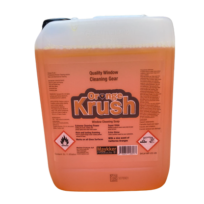 OrangeKrush Window Cleaner Soap 5L with outlet tap