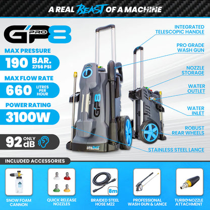 Lavadora de Pressão Elétrica - Gorilla Power GP8 Pro - Pressure Washer