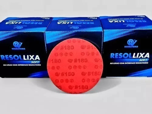 LIXA RESOLLIXA PARA POLIMENTO SOFT 6" #180 - RESOLVIDRO
