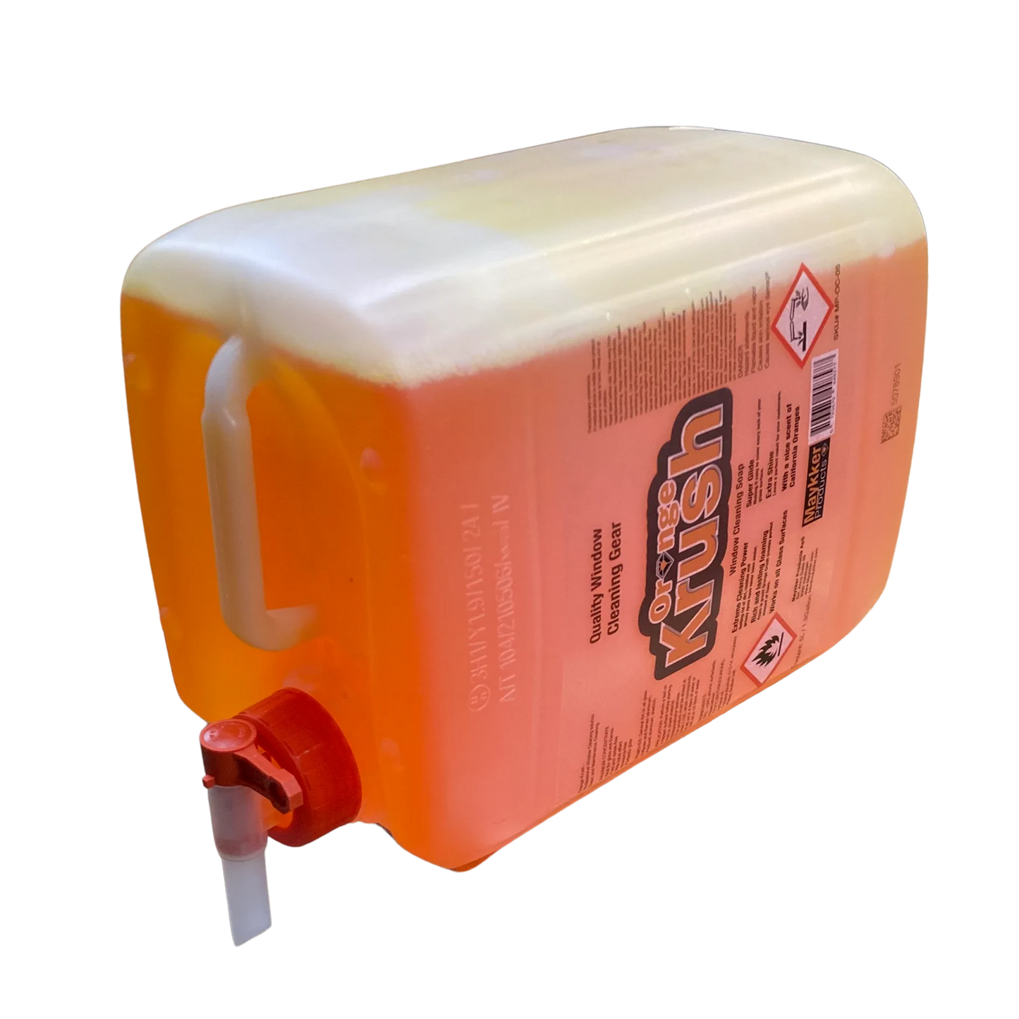 OrangeKrush Window Cleaner Soap 5L with outlet tap