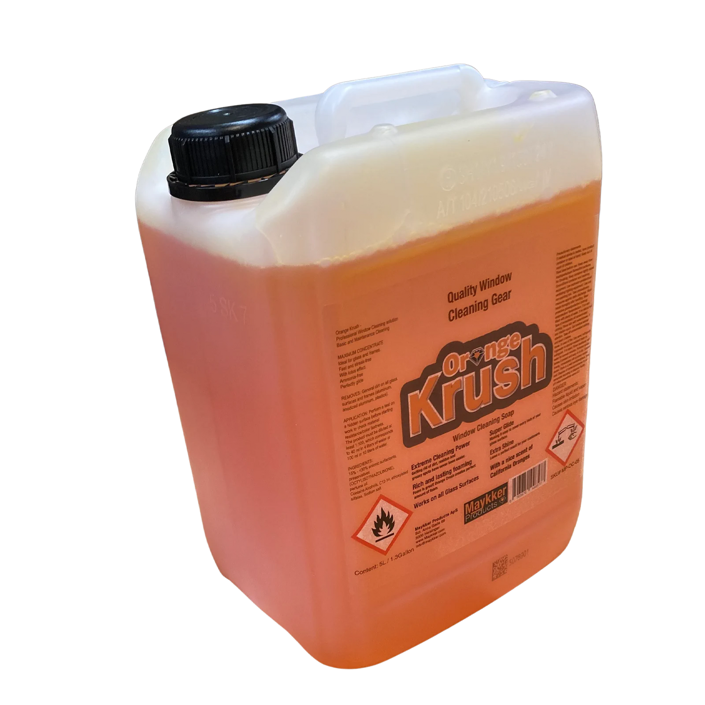 OrangeKrush Window Cleaner Soap 5L with outlet tap