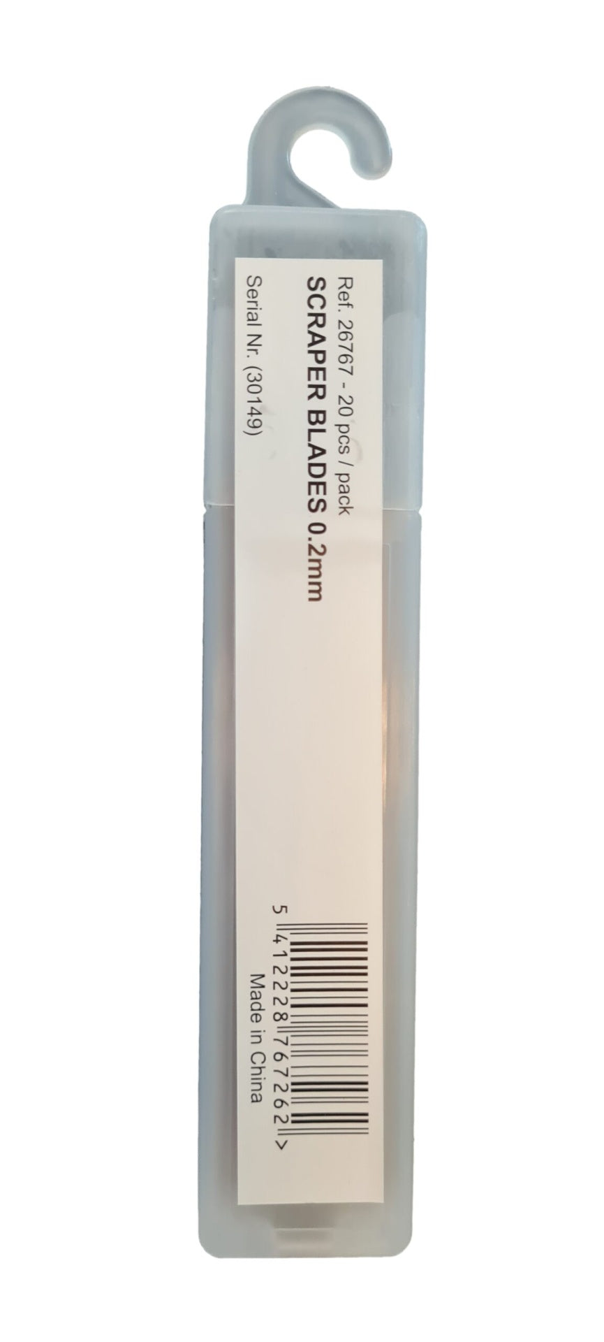 DOUBLE EDGE SCRAPER BLADE 10 CM 0,2 MM (20 UNIDADES)